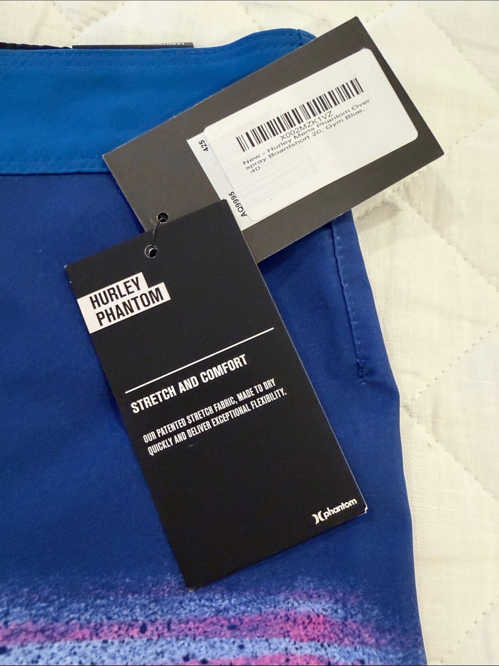 Hurley Gradient Blue Teal & Pink Swim Board Shorts - Picture 3 of 6